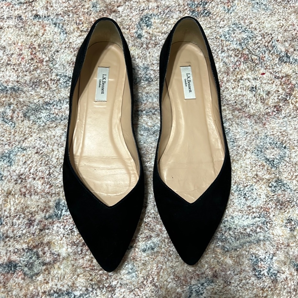 LK Bennett Beautiful black suede shoes